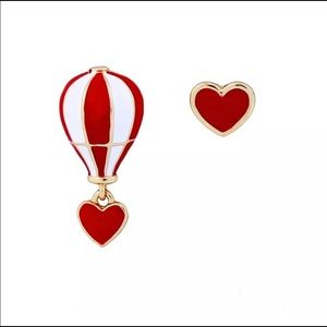 Gorgeous “Love is in the Air” Hot Air Balloon Heart Earrings
